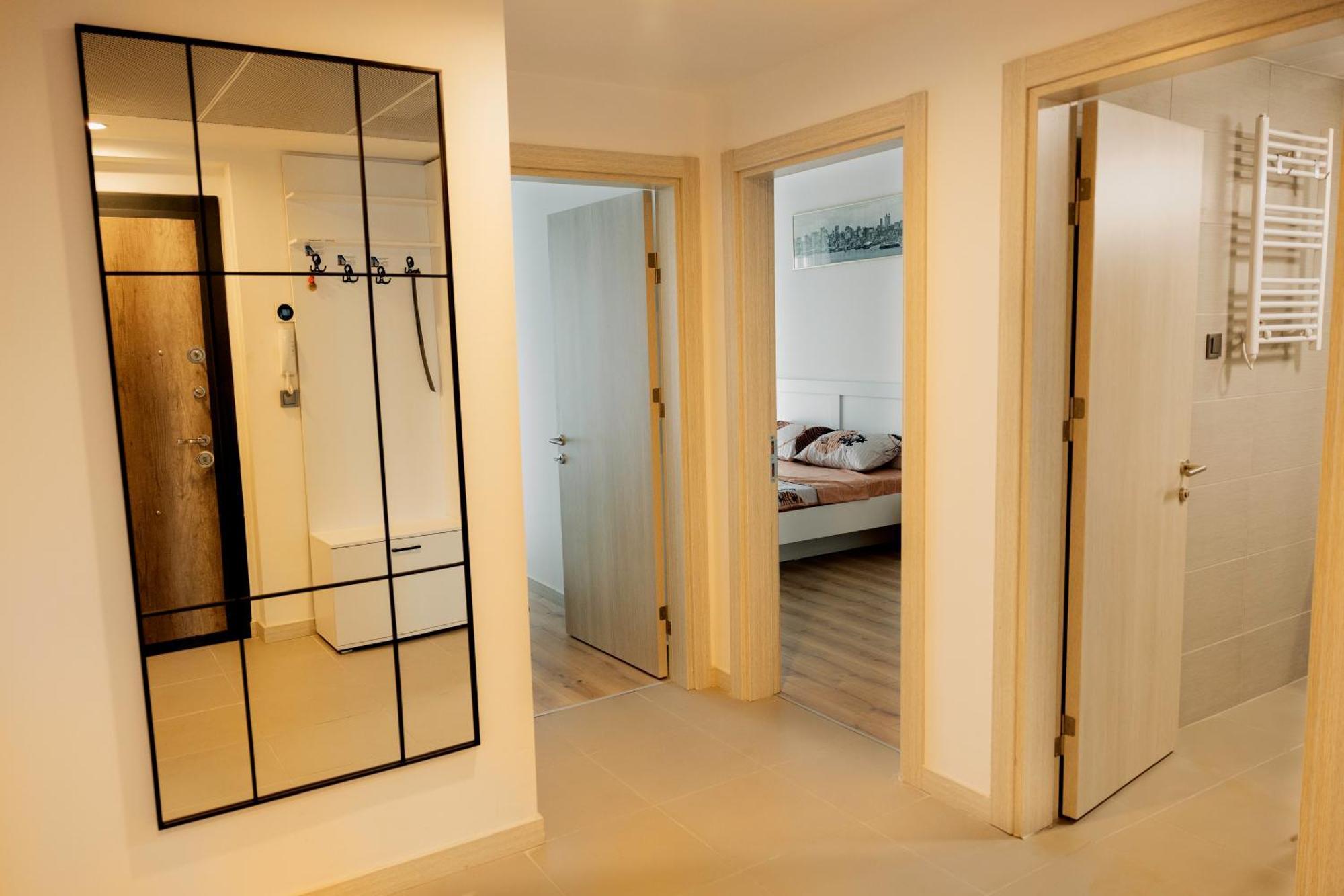 33Rd Floor Twin Apartments In Cevahir Sky City Complex With Pool, Spa, Fitness And Parking Included In Price 斯科普里 外观 照片